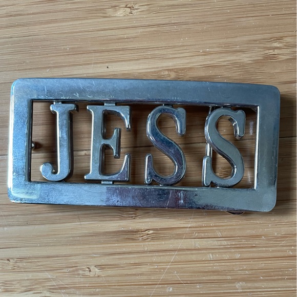 Custom JESS belt buckle - Picture 1 of 3